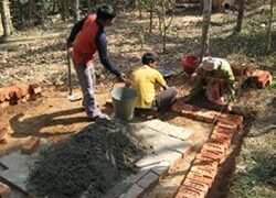The foundation of the NADEP thank on a solid and well drained ground